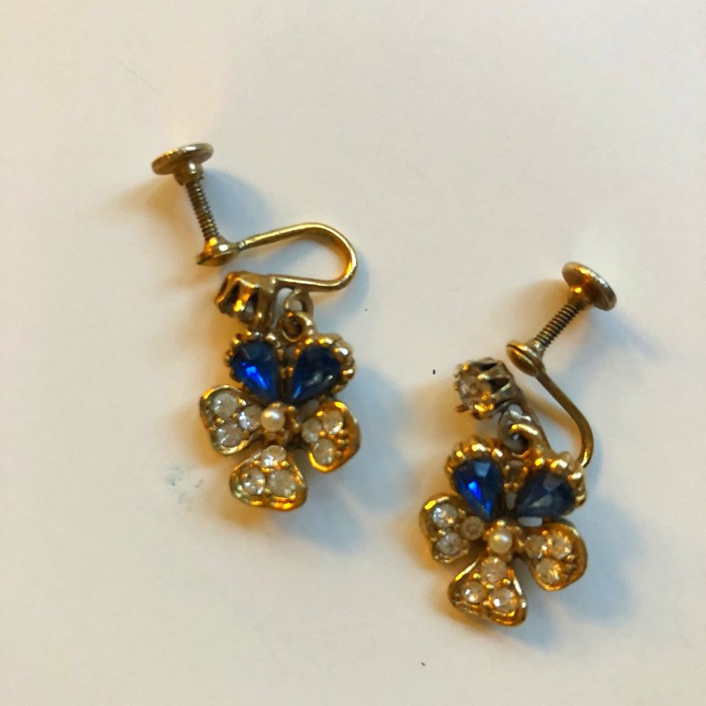Vintage earrings, drop earrings
